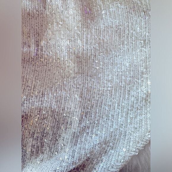NOOKIE Veda White Sequin Deep Plunge Bodysuit. XS. NWT. - Picture 7 of 11